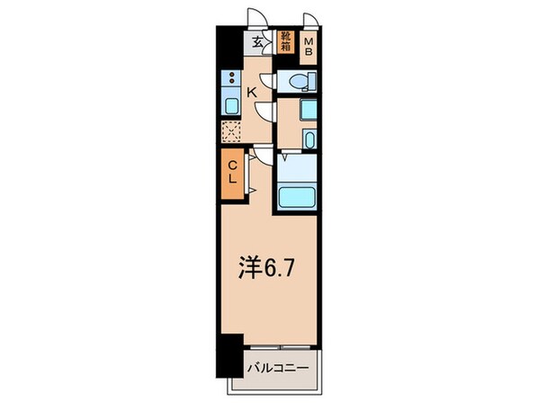 S-RESIDENCE茶屋ヶ坂の物件間取画像